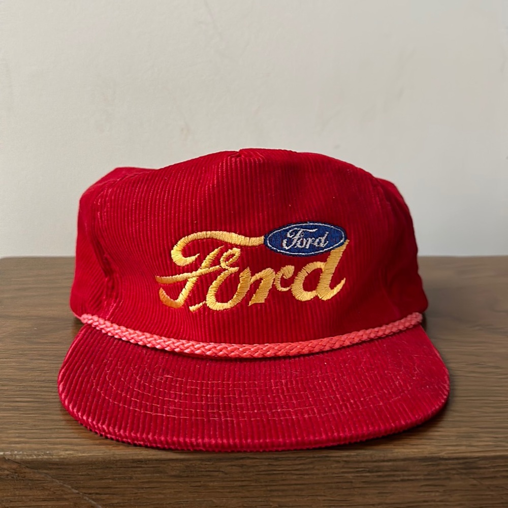 Vintage Ford Corduroy Hat
